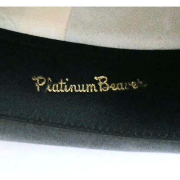 VTG Phil Forstadt Platinum Gray Beaver Stately Fedora Sz L - Picture 11 of 14